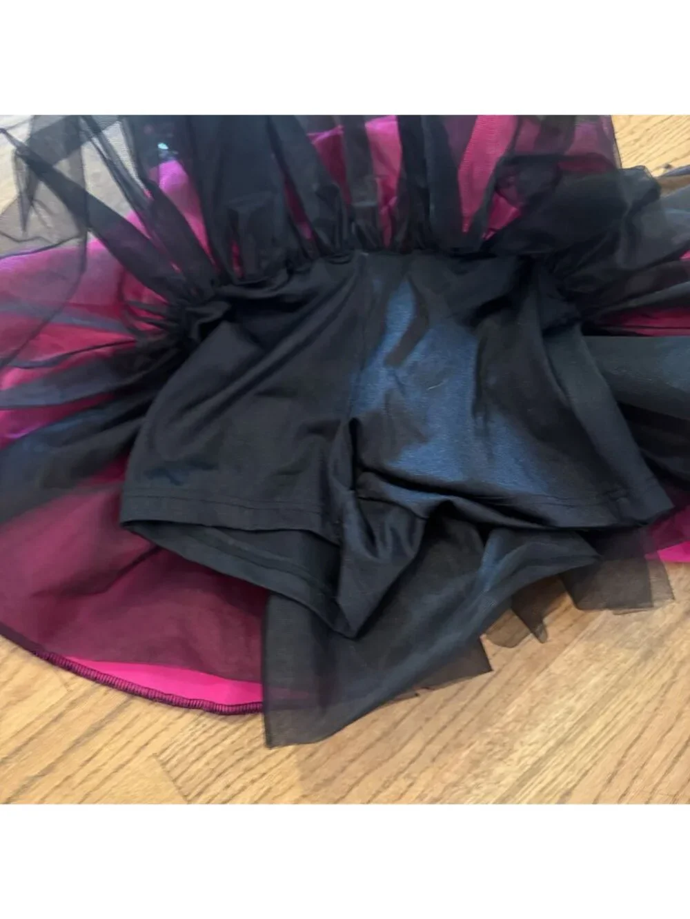 Weissman Pink Black Medium Child Competition Dance Costume 15463